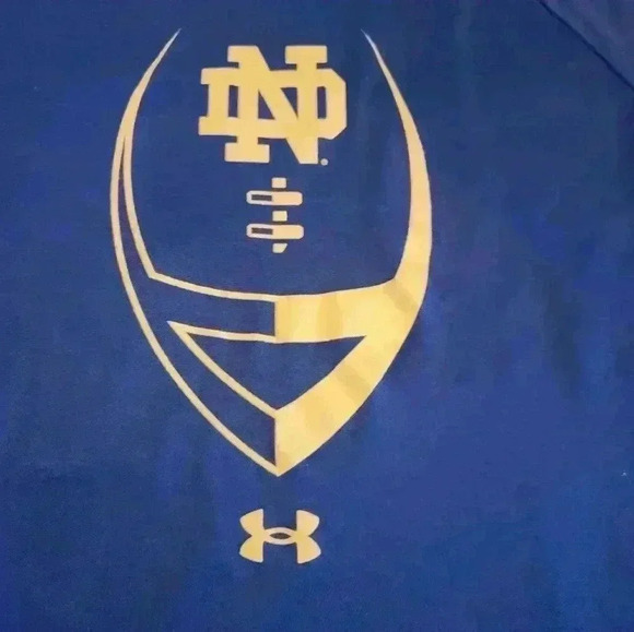 Notre Dame Under Armour long sleeve shirt Size 2X - Picture 4 of 5